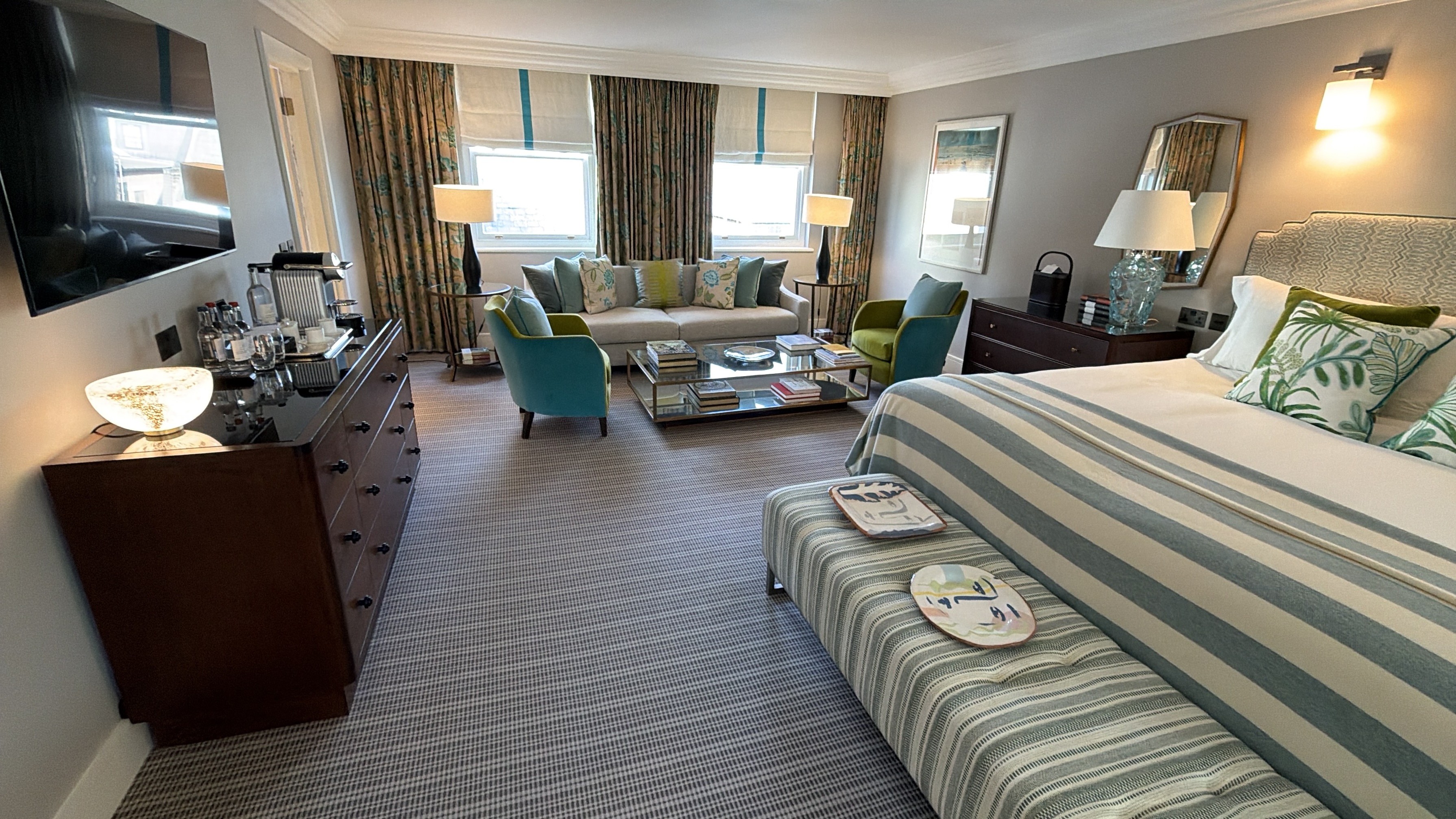 Hotel Brown's Mayfair — Arabescato marble work, view one